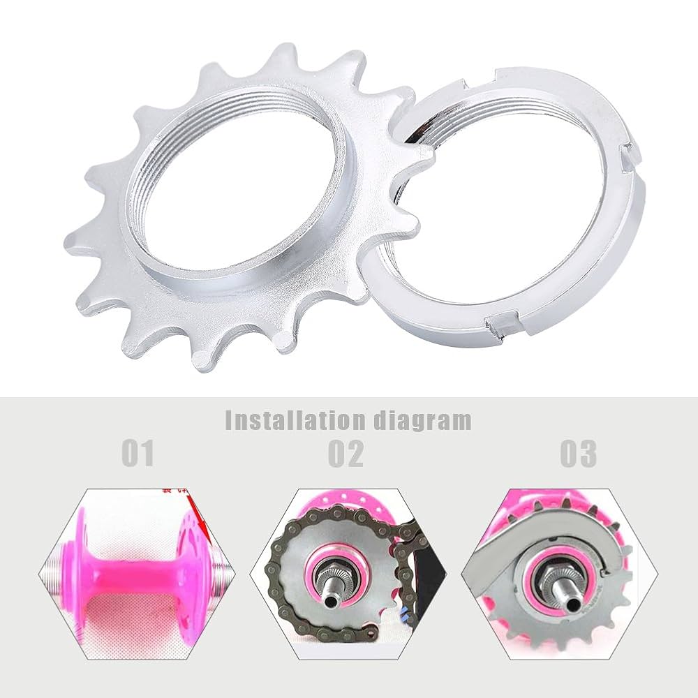 ELDORESO【Béret (Free)】 20T Bicycle Freewheel 20T Single Speed Flywheel Sprocket